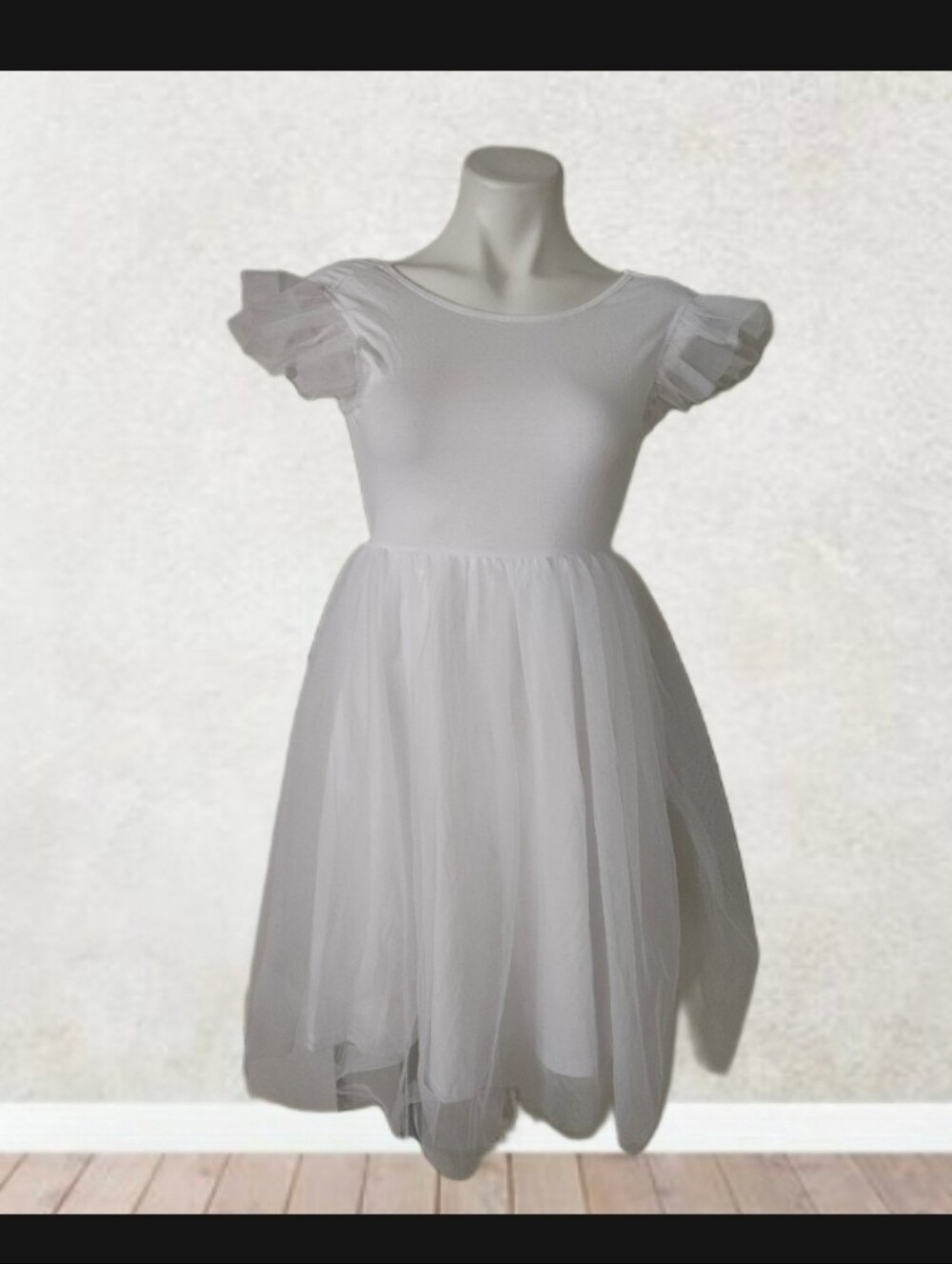 White Ballet Short Dress Ballet Tutu Bubble Skirt Fairy Dance Performance